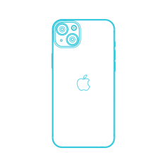 Digital Apple Iphones Apple Iphone 14 Plus Contour Svg Vector, Free Vectors File